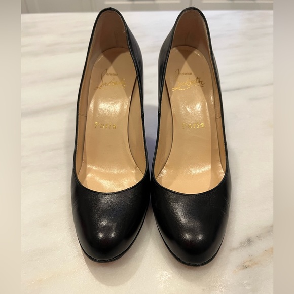 Christian Louboutin 85mm Simple Pump in black. - Picture 1 of 6